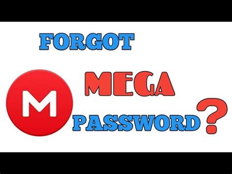 mega forgot password